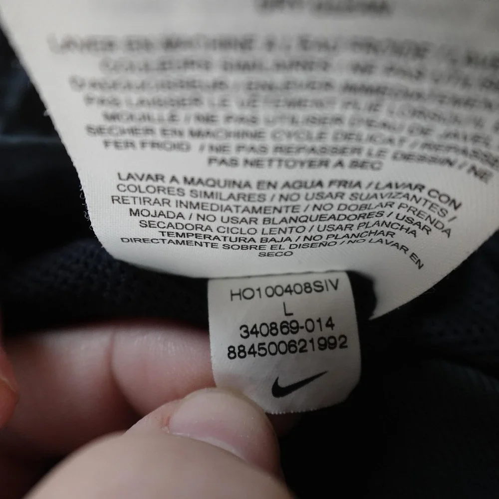 Nike Jacket Mens L Black Sportswear Windrunner Hooded Windbreaker Full‎ Zip Coat